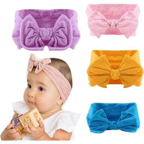 1PC Headgear accessories children girls knot hair soft hair boys headscarves headgear babies
