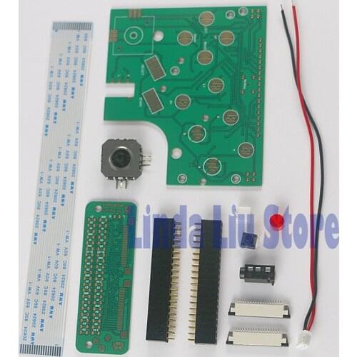 For Game Boy GB Zero DMG-01 6 Buttons PCB Board & Switch & Wire & Connector Kit For Raspberry Pi GBZ Zero pcb board