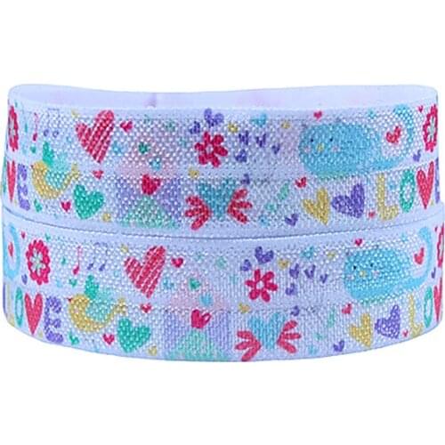 FLRA FOE FLORA RIBBONS cartoon animal fold over elastic ribbon