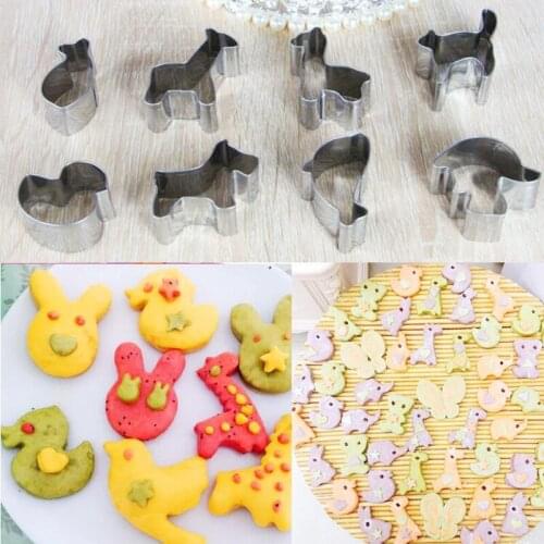 Stainless Steel Christmas Cake Cookie Fondant Cutter Mold Snowflake Gingerbread Man Baking Cupcake Pastry DIY Cookie Cutter Tool