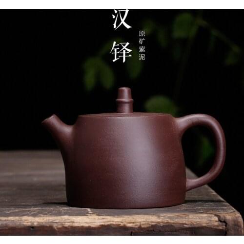Handuo purple clay teapot wholesale Old purple clay large teapot and tea set a custom manufacturer for delivery gifts