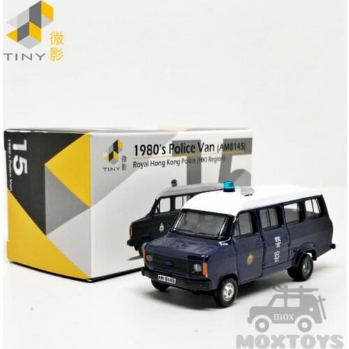 Tiny 1:76 1980s Police Van (AM8145) Diecast Model Car
