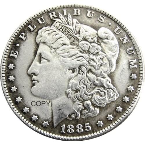US 1885-CC Morgan Dollar Silver Plated Copy Coin