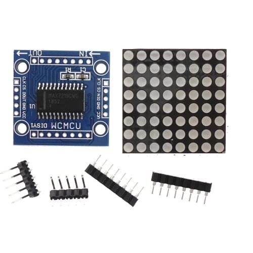 MAX7219 dot matrix module control module MCU control drive LED display module