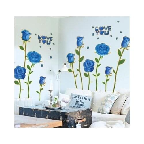 Stickers sofa cartoon toy Can Remove A Romantic Rose Decorative Children Toy Gold Blue Demon Ji Marriage Room Tv Setting