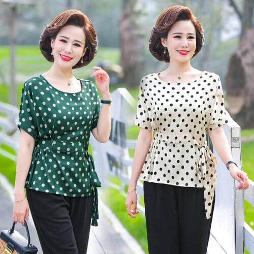 NIFULLAN Polka Dot Blouses