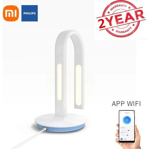 New Xiaomi Mijia Philips Table Lamp 2S LED Smart Read Desk Lamp Bending Study Office Table Light Bedside Night Light Mihome APP