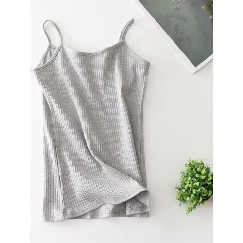 2019 New Fashion Regular Length Beauty Lady Fitness Tank Top Sexy Women Vest 6 Colors High Quality Cotton Beauty Women Clothing