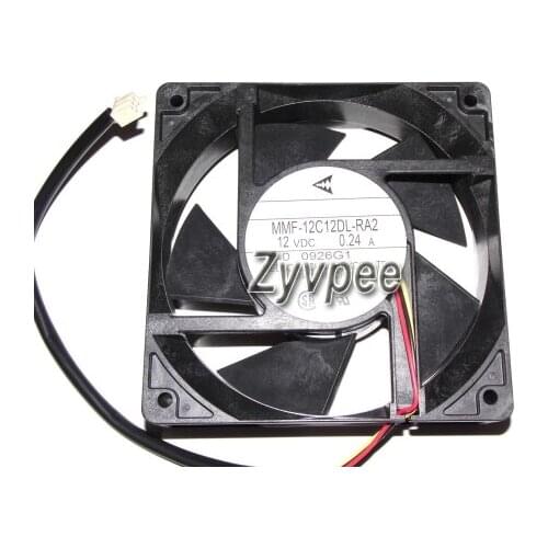 New Zyvpee 12038 ZYP-12C12DL-RA2 12V 0.24A 3Wire 12cm MMF-12C12DL-RA2 Cooling Fan