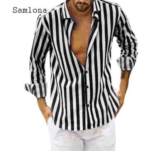 2021 Single Breasted Men Elegant Leisure Blouse Model Stripes Tops Autumn Long Sleeve Casual Shirt Homme Ropa Sexy Mens Clothing