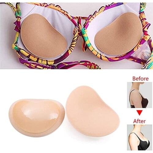Push Up Womens Breast Padded Swimsuit Bikini Small Bust Thicker Accessories Sponge Bra Pad Invisible Paste Padding Patch