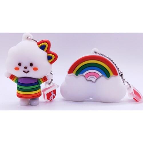 Rainbow Cartoons Cute Pendrive Usb Flash Drive Memoria Disk 4GB 8GB 16GB 32GB 64GB 128GB Memory Usb Stick Pen Drive Flash Disk