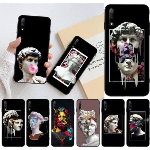 Luxury Statue Abstract Art David Medusa Phone Case For Huawei Nova 6se 7 7pro 7se honor 7A 8A 7C Prime2019