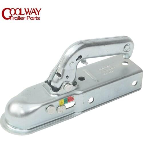 50MM European StyleTrailer Hitch Coupling Pressed Steel For 60MM Channel CAP 800 Kgs Emark Approval Accessories Caravan Parts