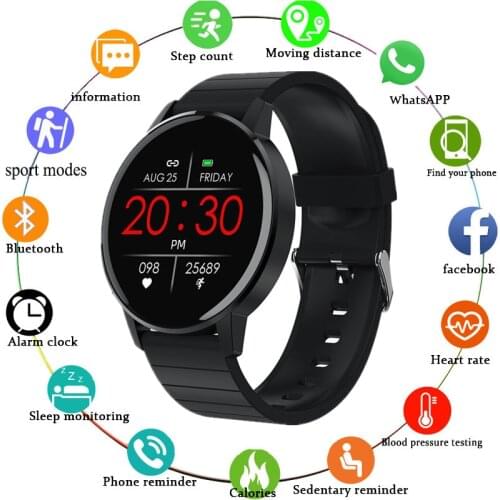 T4pro Smart Watch Sport Fitness Smartwatch Men Women Smart Wristband Round HD TFT Screen Ultra-thin Paragraph Zinc Alloy Body