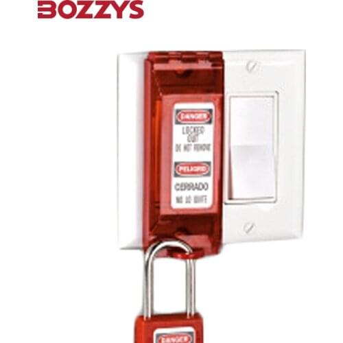 Currency Wall switch cover lock can be locked by safety padelock which shackle diamater less than 7MM ABS 120*45*26MM 10