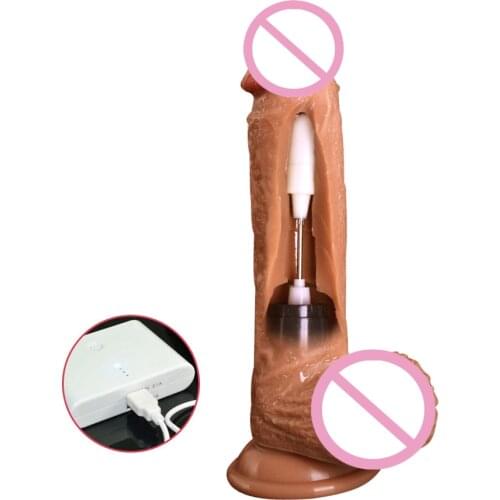 USB Swing Vibrators Huge Realistic Dildos Vibrator Clitoris Stimulation Soft Penis Female Adult Sex Products Sex Toys For Woman