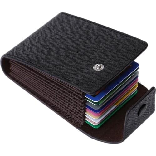 High Quality Fashion Business ID Credit Card Wallet Holder Name Cards Case Pocket Organizer