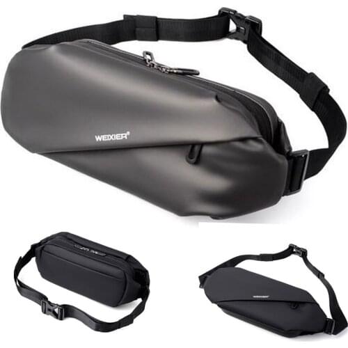 Top Quality for Mens Waist Bags Multipurpose Slim Chest Bag Waterproof Sling Shoulder Crossbody Bag Travel Bag