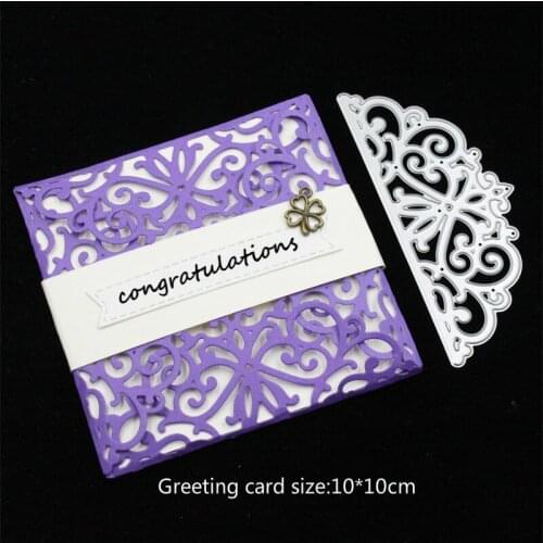 YPP CRAFT Lacy Card Wrap Metal Cutting Dies for DIY Scrapbooking/Card Making/Kids Fun Decoration Supplies