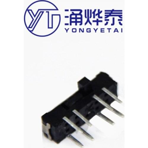 YYT 20PCS MSK-23D19 eight-pin straight plug handle 2MM toggle switch side dial 8Pin 3 gear slide switch