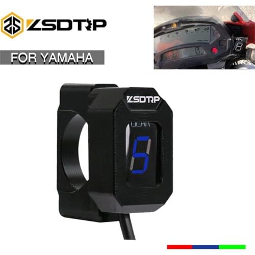 ZSDTRP Gear Display Indicator For Yamaha xjr 1300 fjr 1300 FZ8 R1 FZ16 Fz1 MT03 R6 Xj6 Motorcycle Ecu Plug Mount 1-6 Level