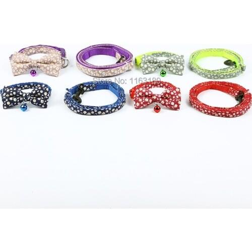 144 Sets/lot Dog Collar Pet WalkingCollar Leash Set Small Medium Dogs Pet Accessories