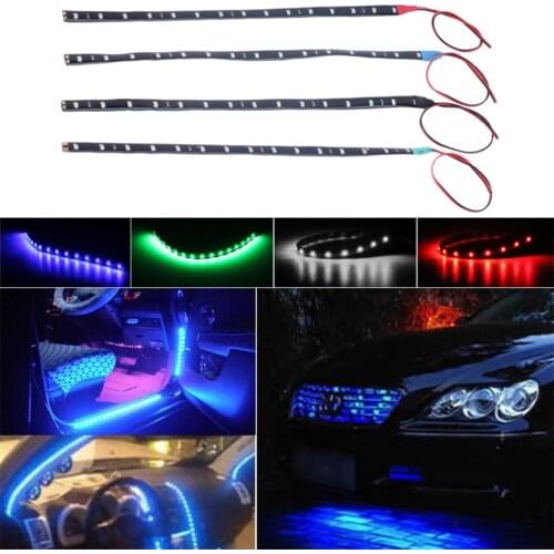 30cm High Power LED Daytime Running lights DRL 100% Waterproof 5050 SMD Car Auto Decorative Flexible LED Strip Fog lamp 12V