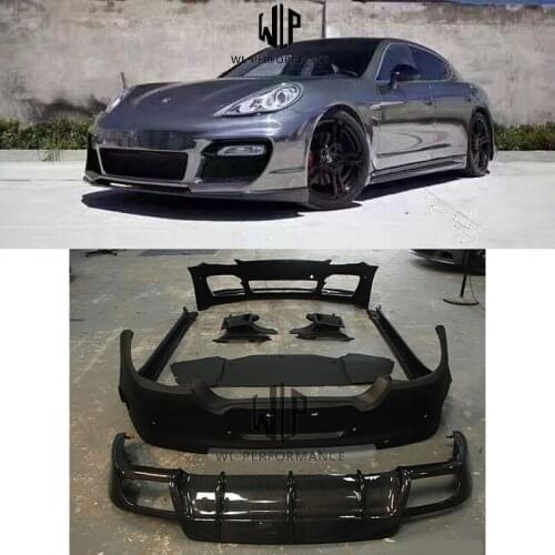 970 high quality Carbon fiber FRP Car body kit front bumper rear bumper side skirts rear spoiler for Porsche Panamera 970 10-15
