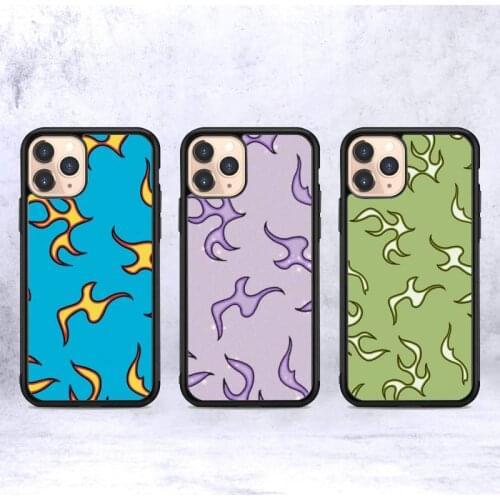 Flame Fire Print Phone Case for iPhone 12 mini 11 pro XS Max X XR 6 7 8 plus SE20 High quality TPU silicon cover