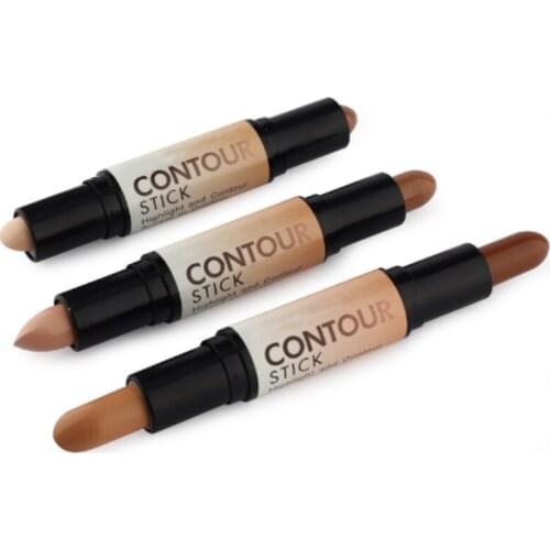Double-ended 2 in1 Contour Stick Contouring Highlighter Bronzer Create Makeup Concealer Full Cover Blemish 200pcs