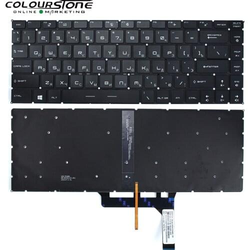 GS65 RU Keyboard For MSI GS65 GS65VR MS-16Q1 Series Russian Keyboard With Backlit Without Frame