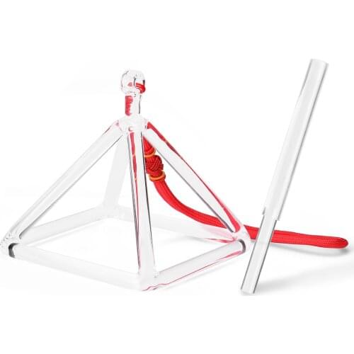 Crystal Material Singing Pyramid Percussion Instruments Yoga Meditation Relaxation Tool