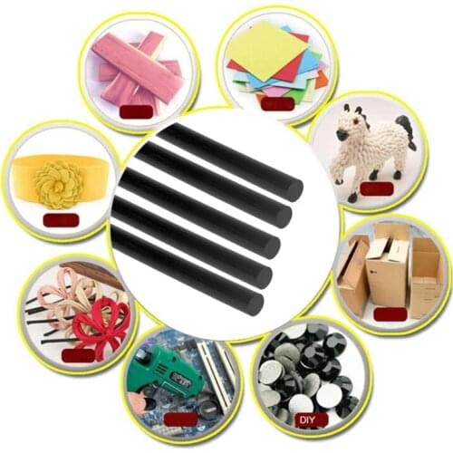Hot Melt Glue Stick Black High Adhesive 7mm For DIY Craft Toys Repair Tool K0AB