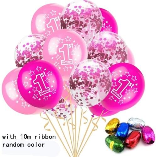 10/15pcs/lot 12 Inch Latex Balloons Baby Shower Confetti Decoration Birthday Party Decor Birthday Balloons