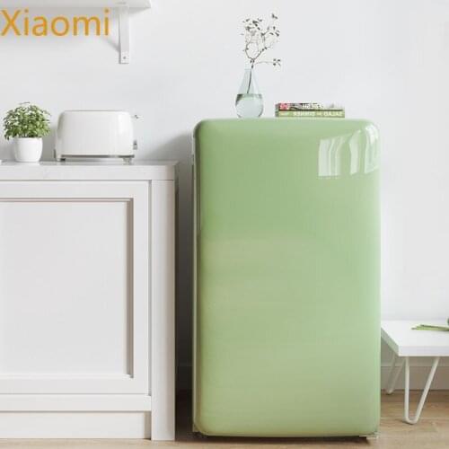 Xiaomi products Mini retro small refrigerator single door 121L refrigeration integrated home energy saving dormitory rental