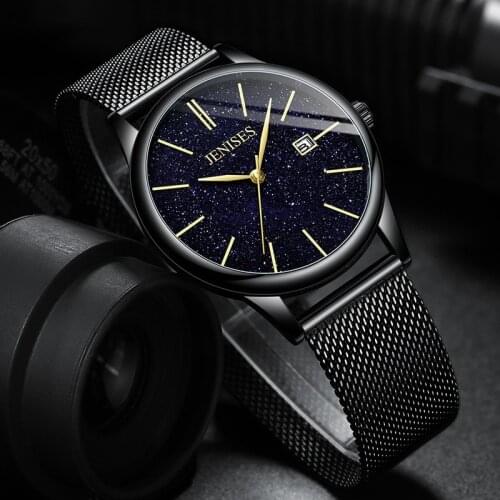 2021 Mens Fashion Quartz Watch New Star Watch Mens Waterproof Leather Fashion Trend Watch Business Watch Luxury Fashion