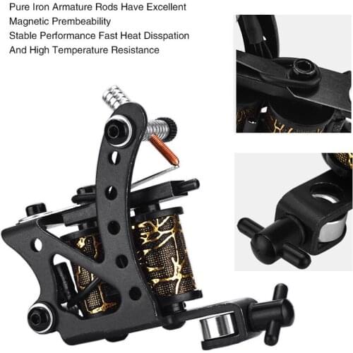 Stable Metal 8 Wrap Coil Tattoo Machine Grip Tube Needles Nozzles Holder Set