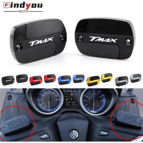 NEW CNC Aluminum Red Motorcycle Brake Fluid Fuel Reservoir Tank Cap Cover For YAMAHA T-Max 500 TMAX 500 530 TMax530 560 TMAX560