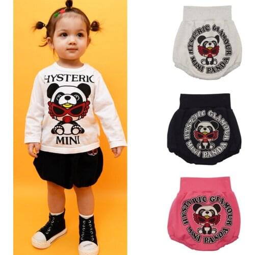 2021 New Arrival Kids Short Girls Boys Trousers Panda Pacifier Kawaii Shorts Pattern