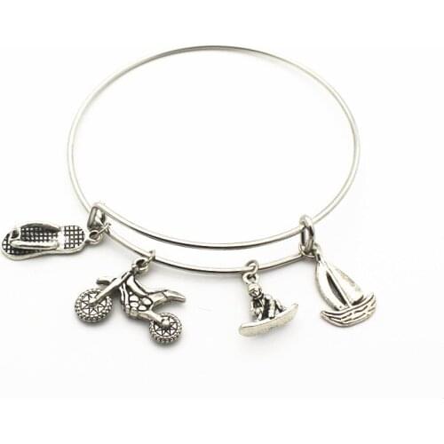 Wholesale 1pcs/lot motorbike ship Bracelets replaceable Bracelet adjust Bangles charms Jewelry