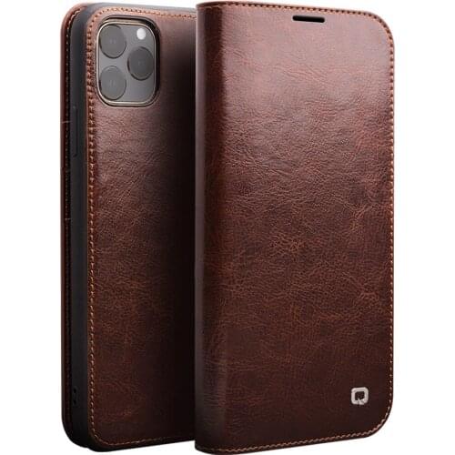 Qialino Luxury Ultrathin Case For Iphone 11 12 Pro Max Mini Genuine Leather Fashion Cover For Xr X Xs Max 7 8 Plus Se2 Card Slot