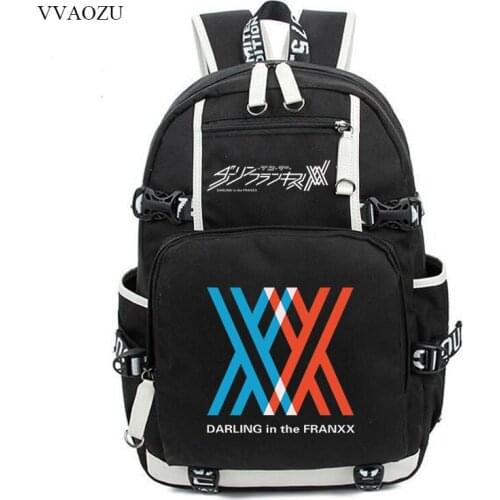 DARLING in the FRANXX Cosplay ZERO TWO CODE 02 016 Backpacks School Bag Travel Bags Rucksack For Teenagers Boys Girls