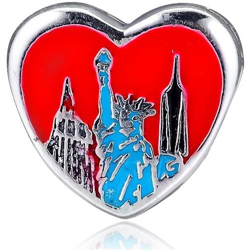 CKK New York City Charms 925 Original Fit Pandora Bracelets Sterling Silver Charm Beads for Jewelry Making Bead Bijoux