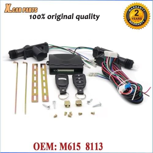 24V Central Door Lock Locking System Universal Auto Remote Control Vehicle Keyless Entry System M615 8113 Fit For Truck 2 Doors