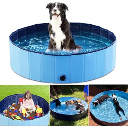 Dog Pool Foldable Dog Swimming Pool Outdoor Baby Kids Pool for Dogs Cat Collapsible Bath Tub Portable Pet Kids Swimming Pools