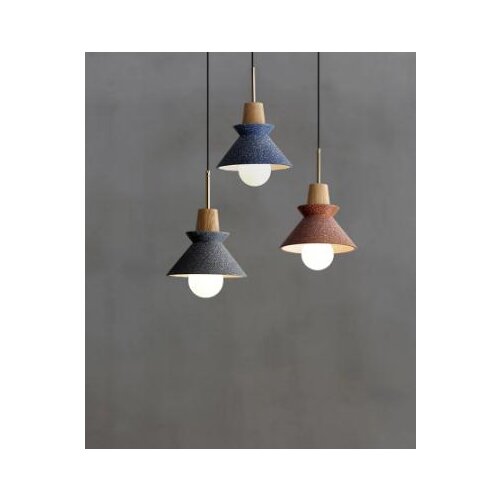 Modern Wood Resin Flower Skirt Pendant Lights Creative Individual Hanging Lamp Restaurant Bedroom Home Bedside Bar Cafe