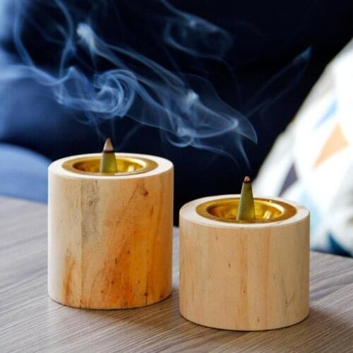 Modern style home ornaments Nordic wood incense censer Arab Middle East Incense Holder Storage Box