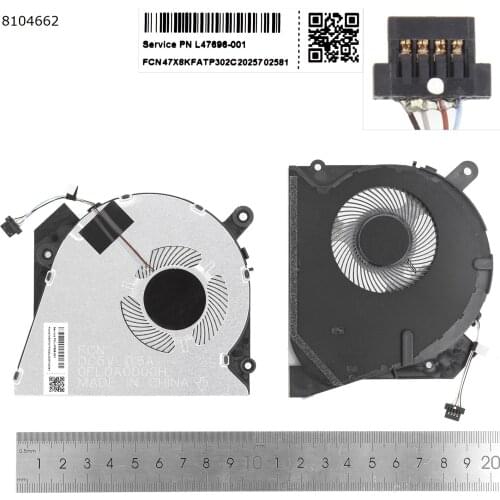 Laptop Cpu Gpu Cooling Fan Cooler for HP ProBook 450 G6 HSN-Q16C L47695-001 Original Laptop Fan