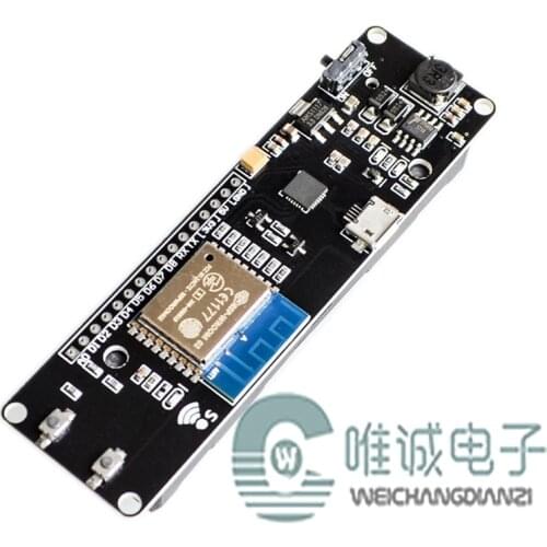 Wemos Esp-wroom-02 Mother Board D1 Mini Wifi Module ESP8266 with 18650 Battery Case Compatible with Nodemcu